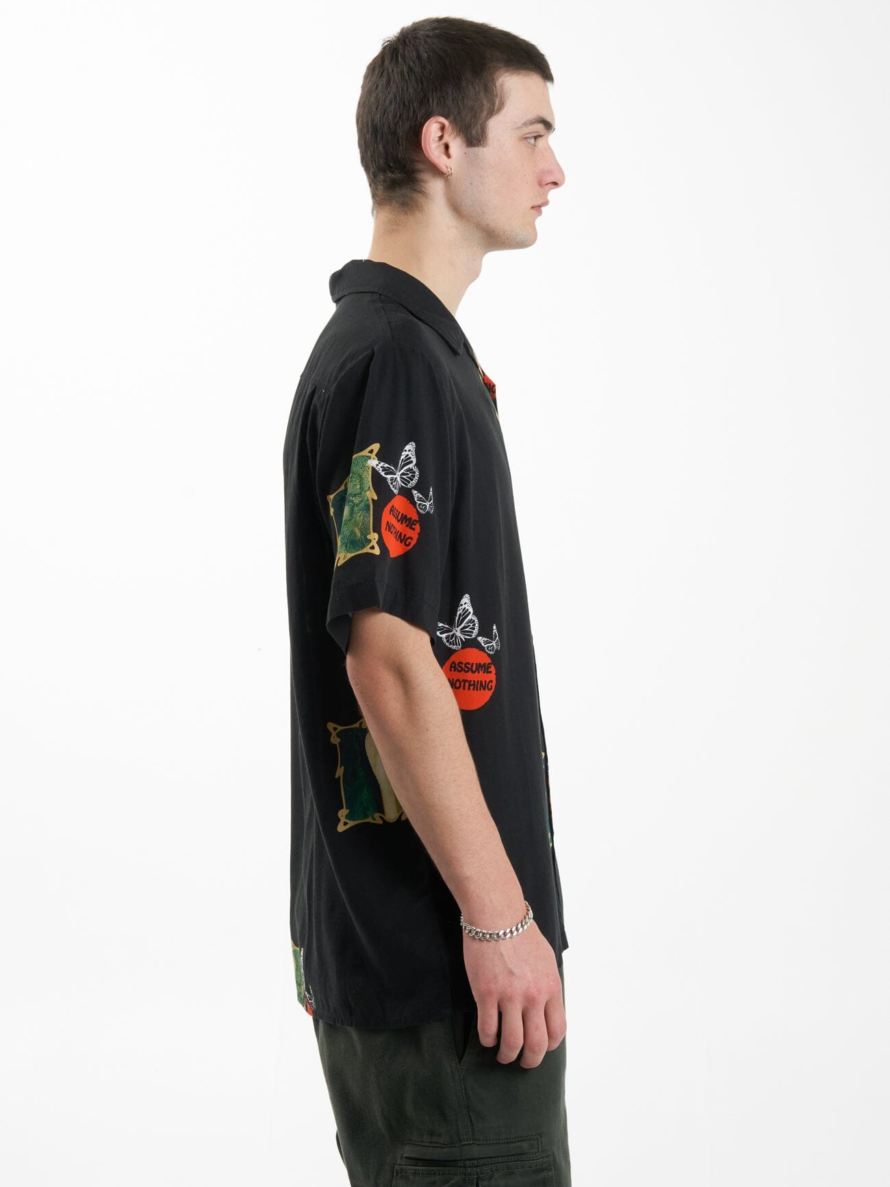 Dream Within a Dream Bowling Shirt - Black