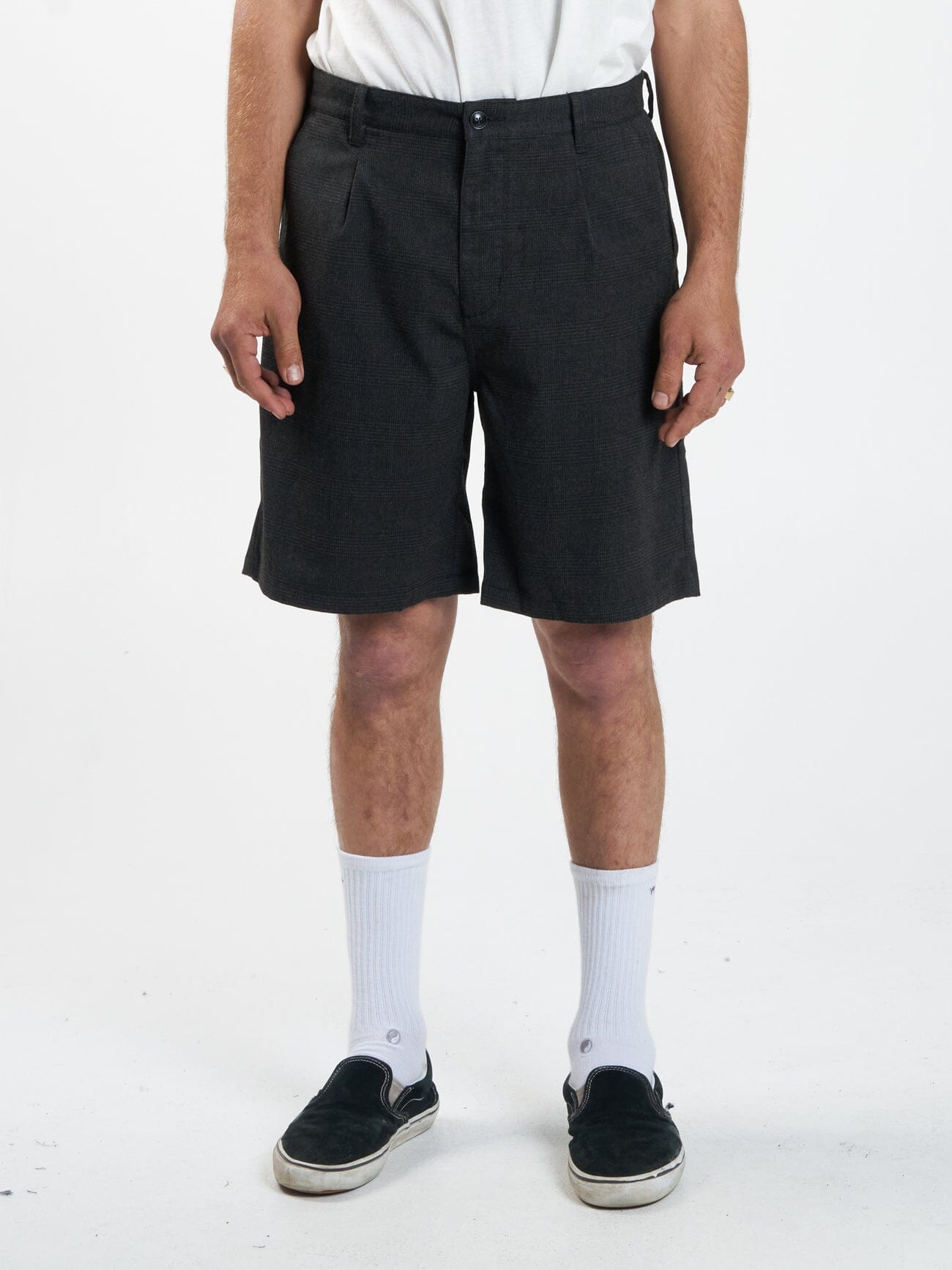 Jacob Plaid Short - Black