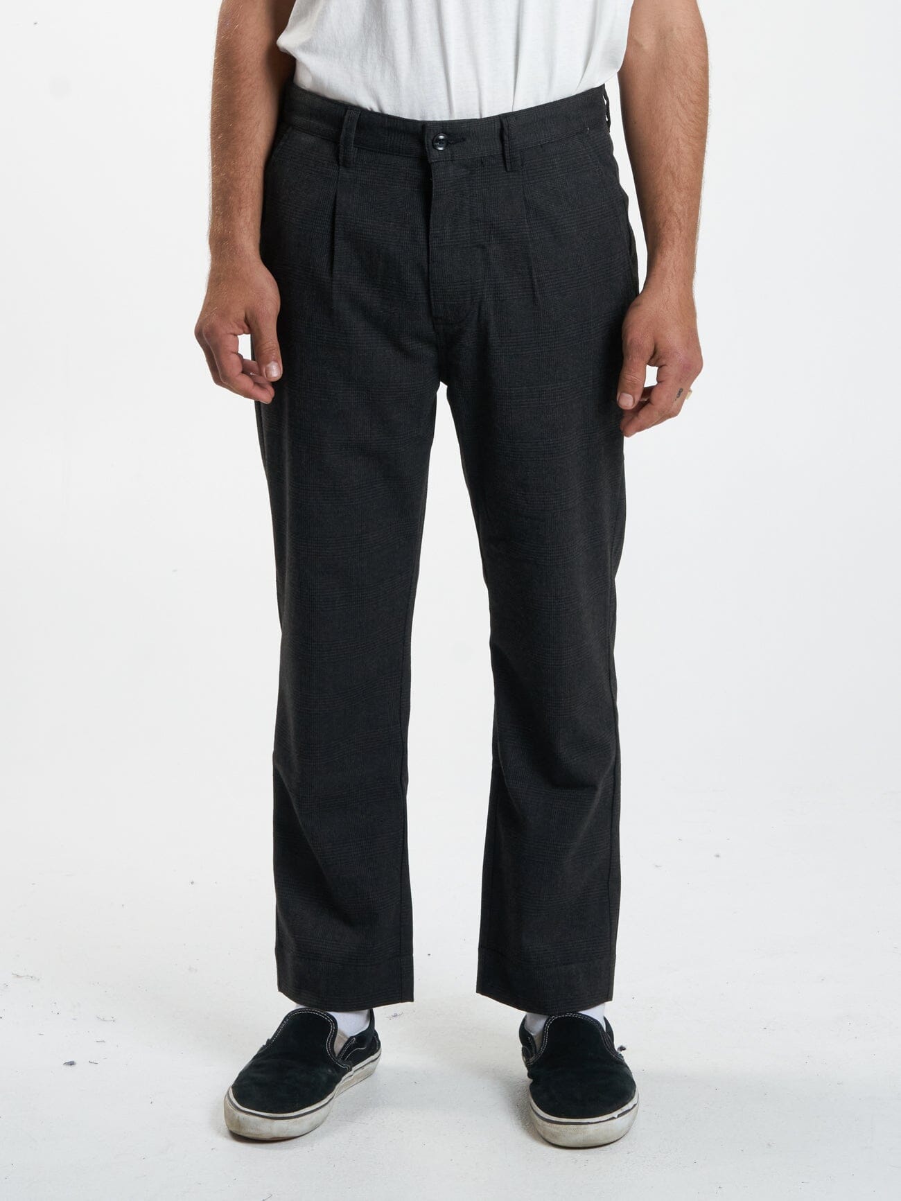 Jacob Plaid Pant - Black