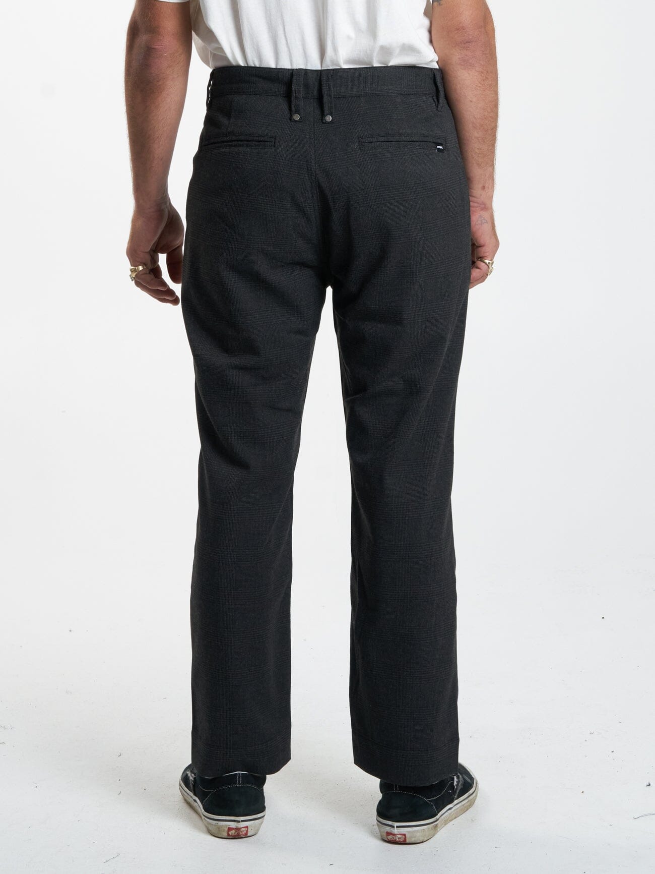 Jacob Plaid Pant - Black