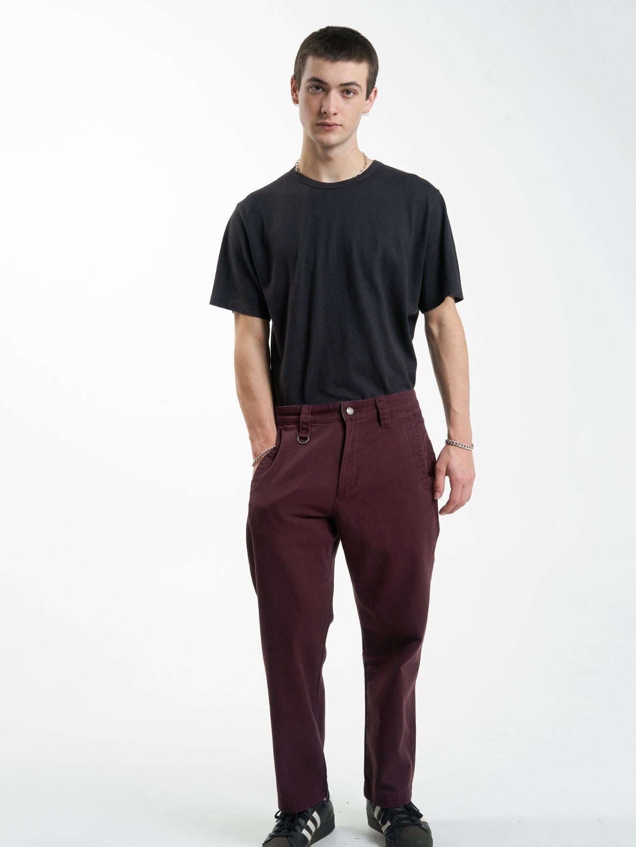 Thrills Union Work Chino - Wine