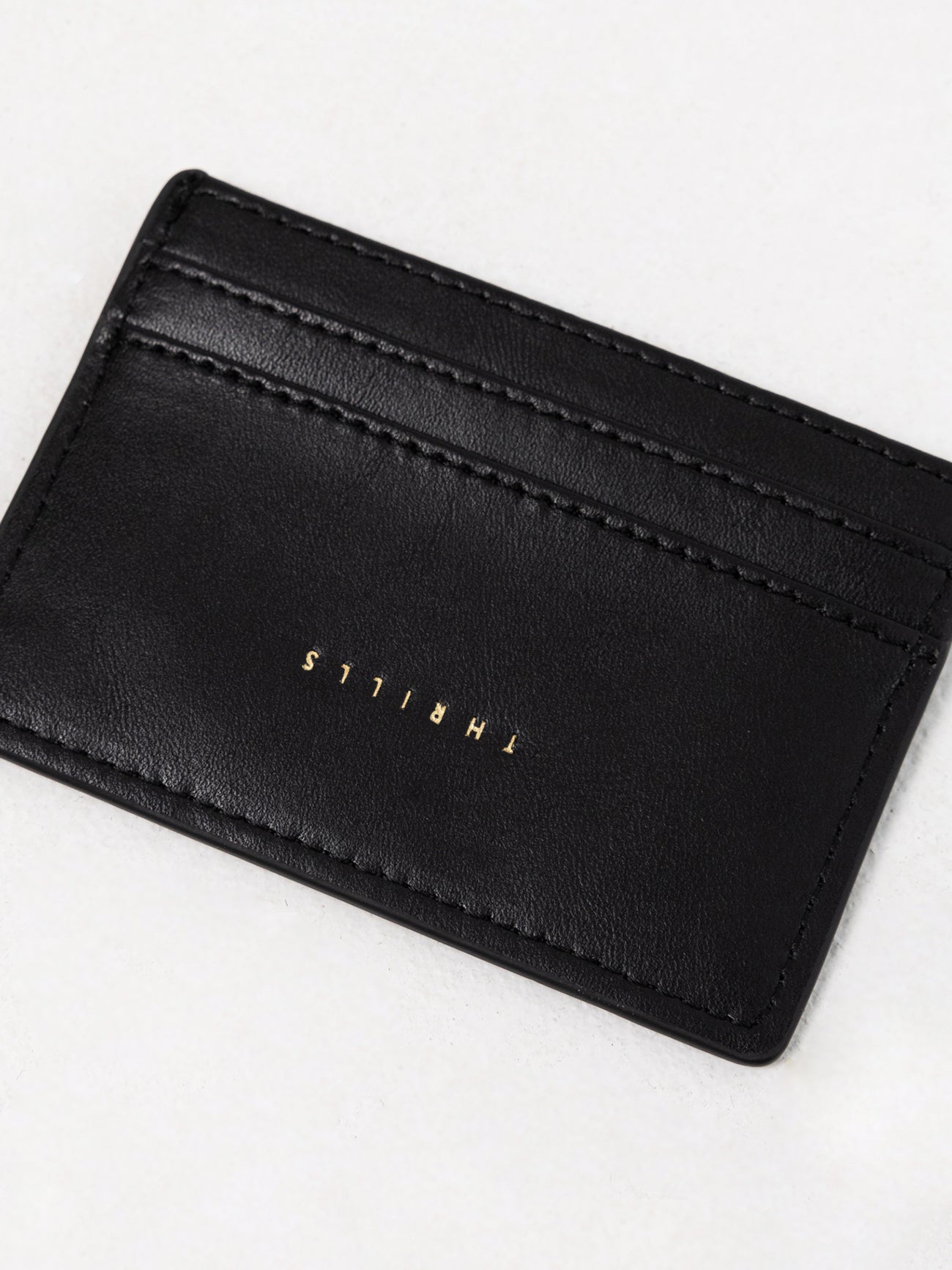 Minimal Thrills Card Holder - Black Leather