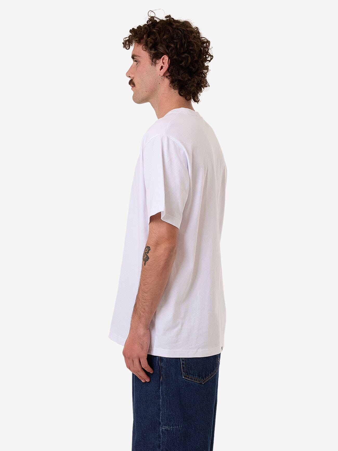 Hazed Merch Fit Tee - White XS