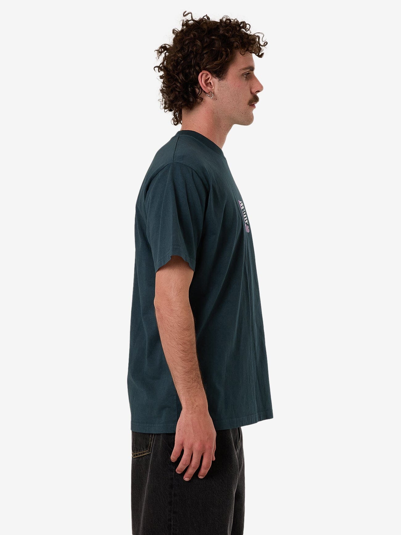 Hazed Merch Fit Tee - Deep Teal XS