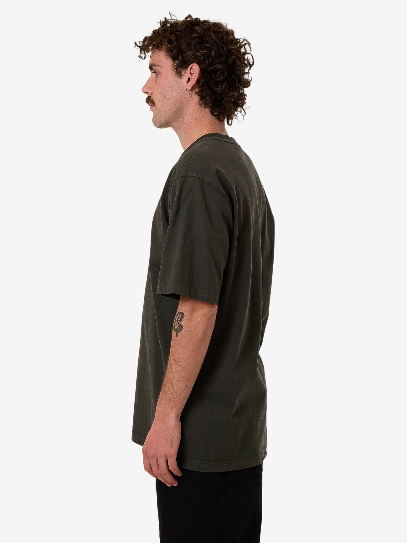 Solace Of Nature Oversize Fit Tee - Oil Green XS