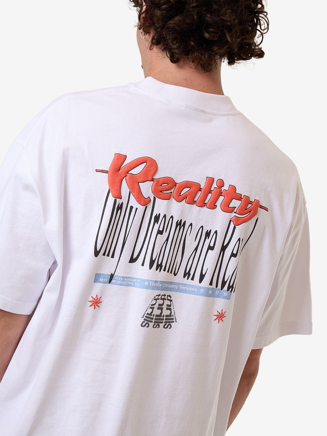 Dream Reality Box Fit Oversize Tee - White XS