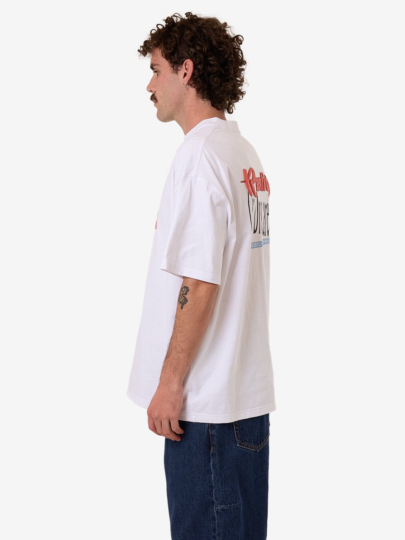 Dream Reality Box Fit Oversize Tee - White XS