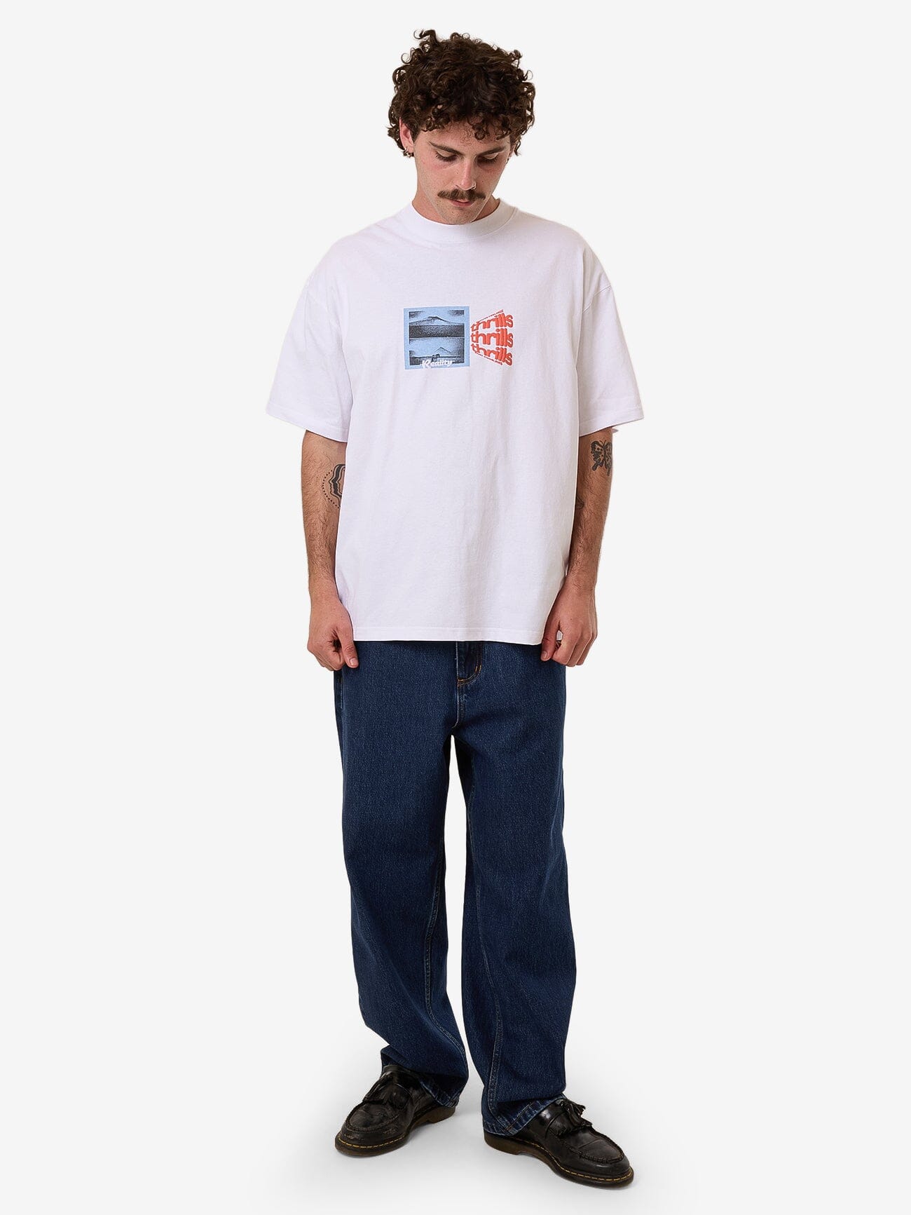 Dream Reality Box Fit Oversize Tee - White XS