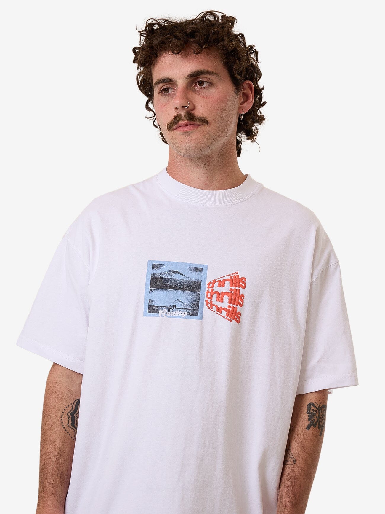 Dream Reality Box Fit Oversize Tee - White XS