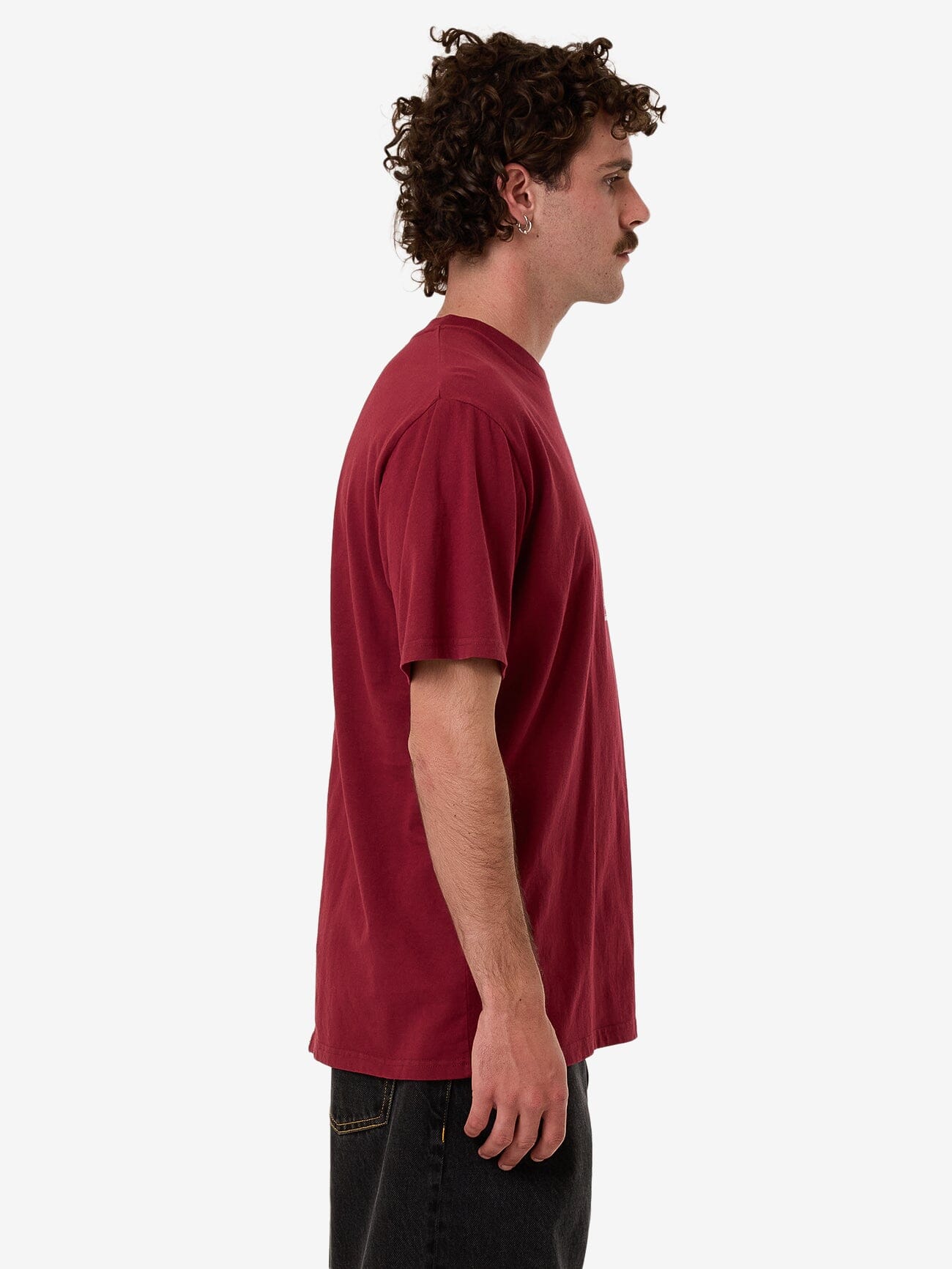 Walks Of Life Merch Fit Tee - Cabernet XS