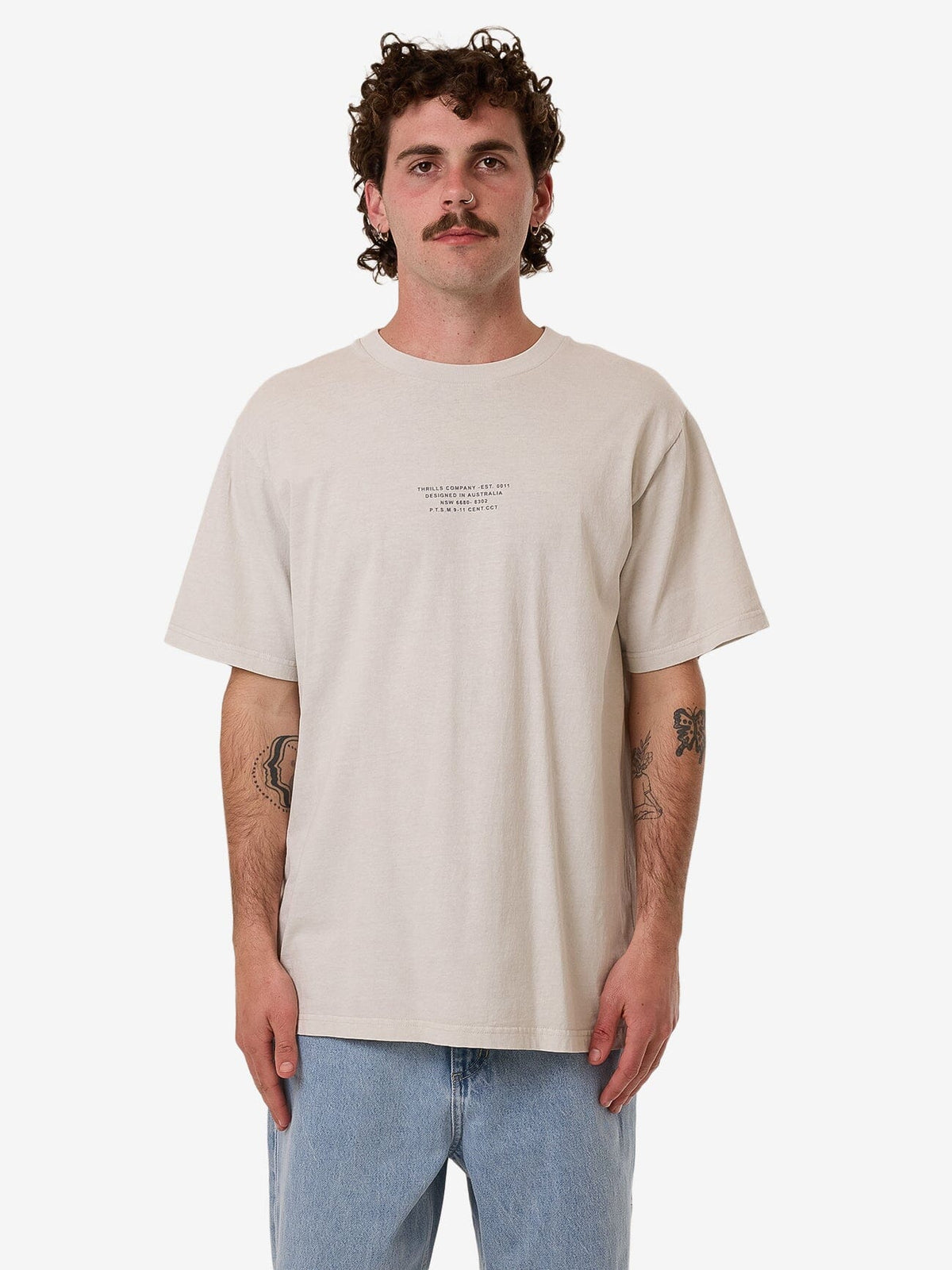 New Issue Merch Fit Tee in Grey | Thrills Co. USA