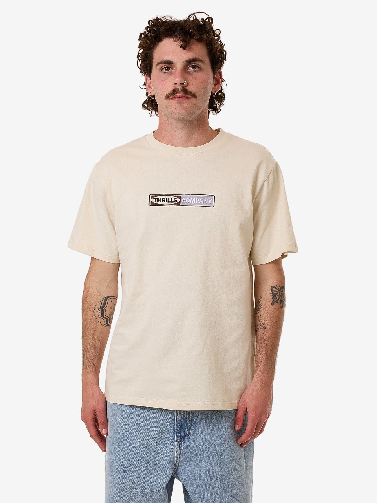 Locked In Merch Fit Tee - Heritage White XS