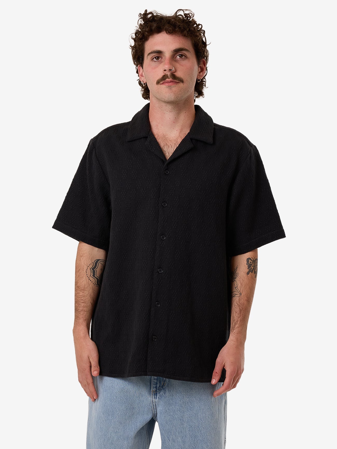 Vanished Bowling Shirt - Black XS