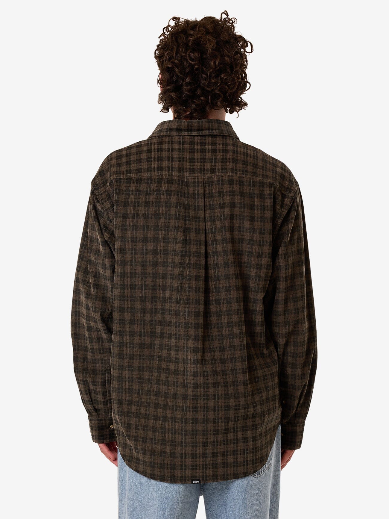 Thrills Union Cord Check Long Sleeve Shirt - Falcon XS