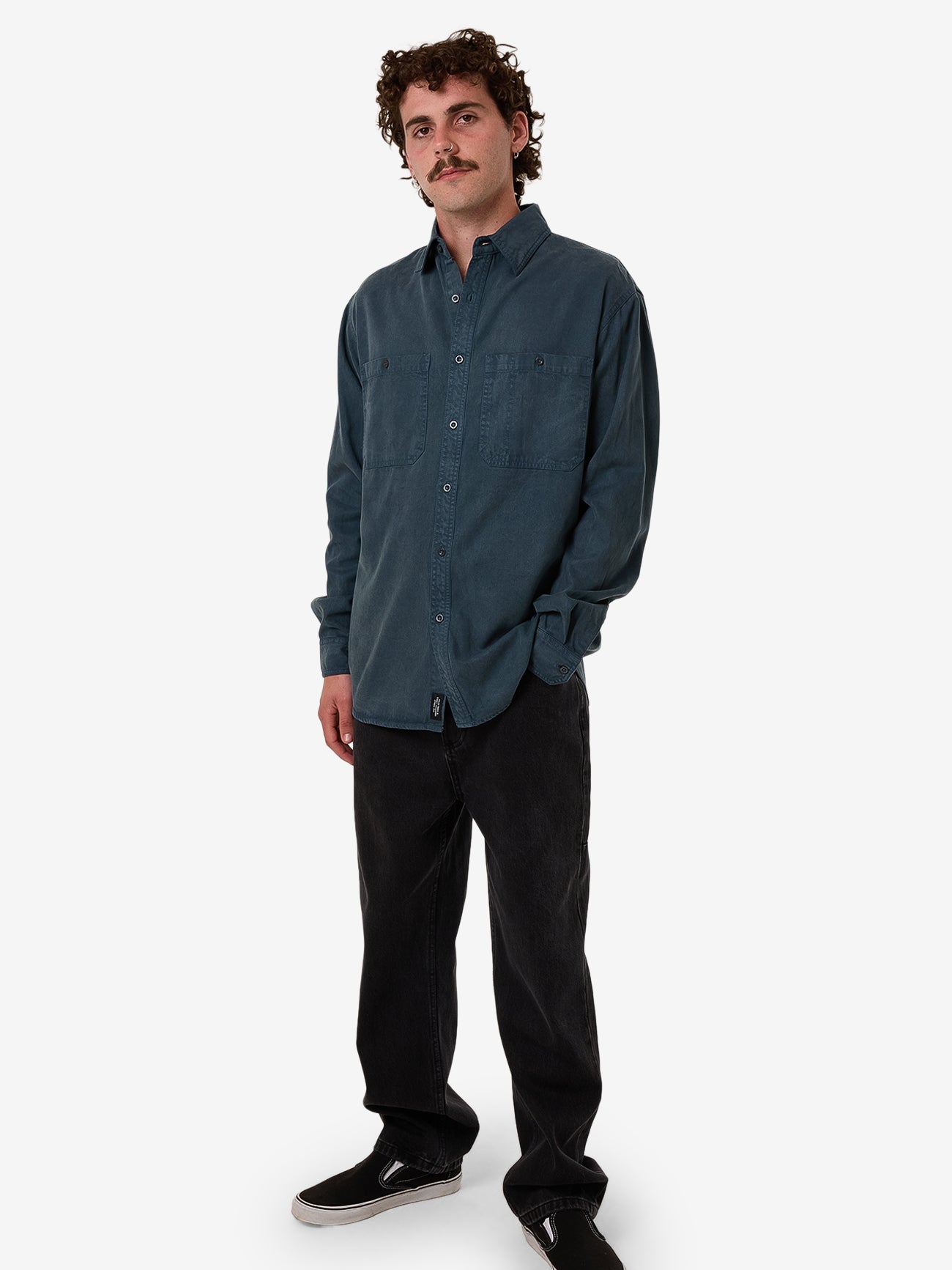 New Issue Long Sleeve Work Shirt - Petrol XS