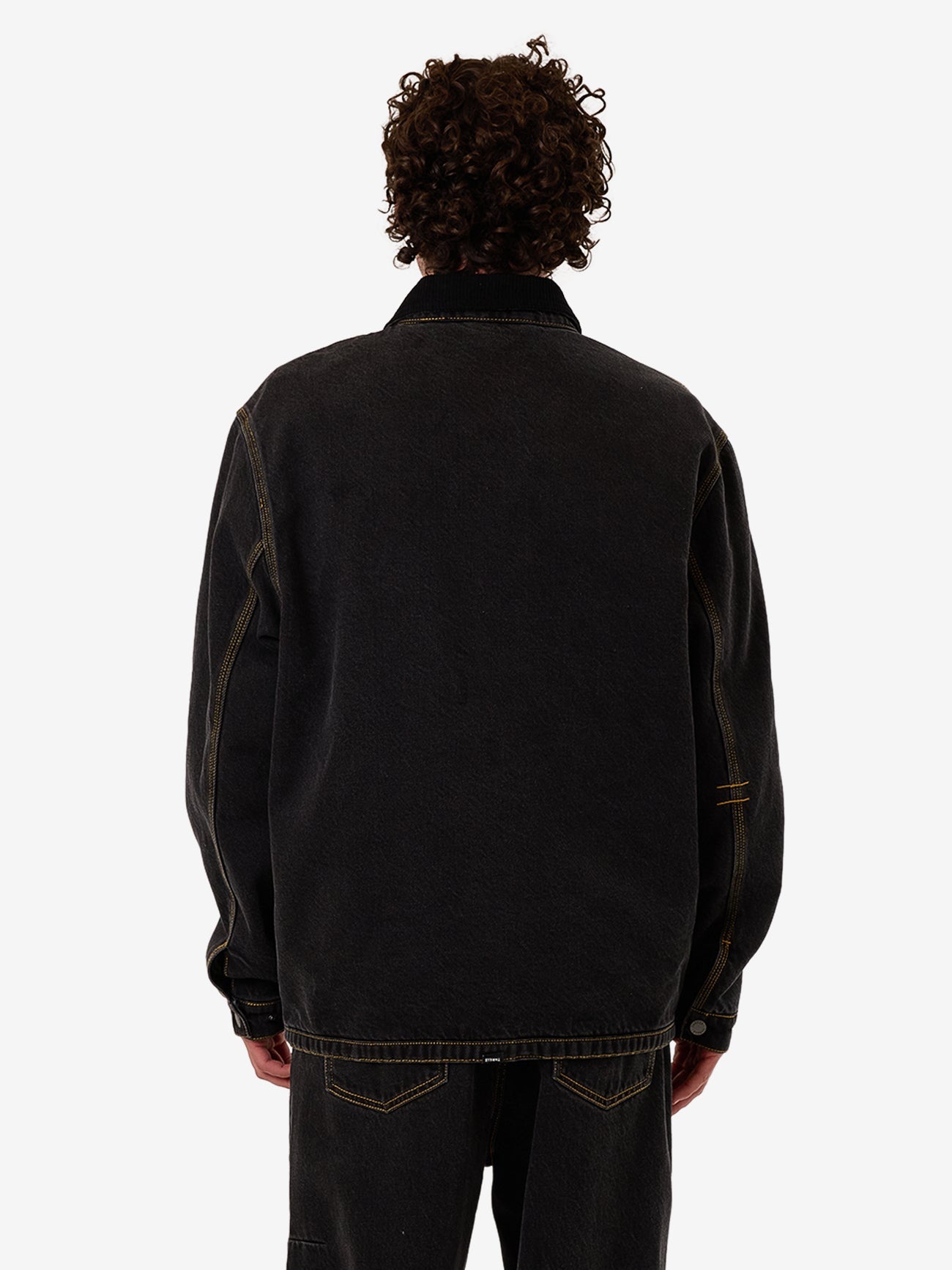 Thrills Union Jacket - Black Bull XS