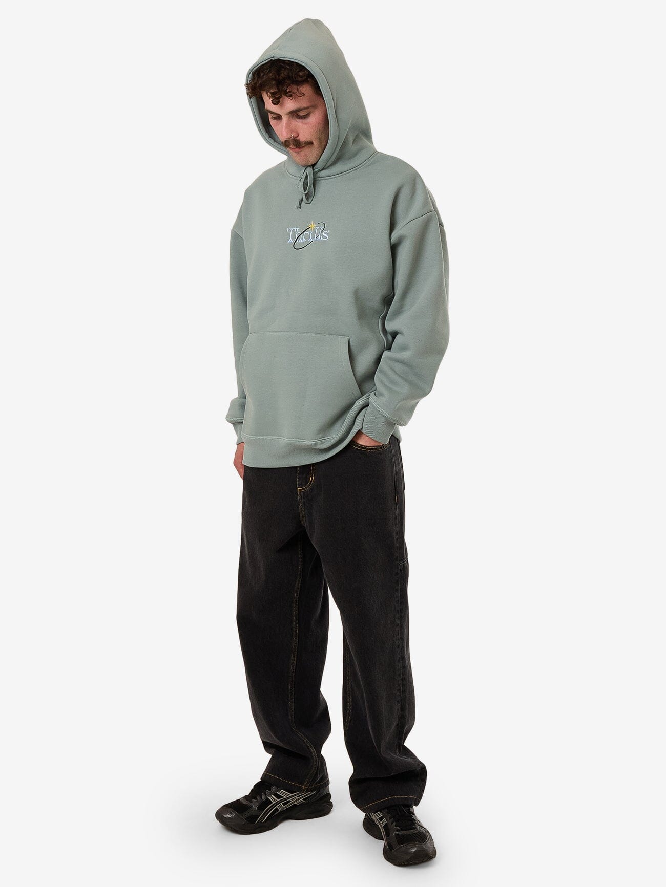 Ambient Connections Slouch Pull On Hood - Chinois Green XS