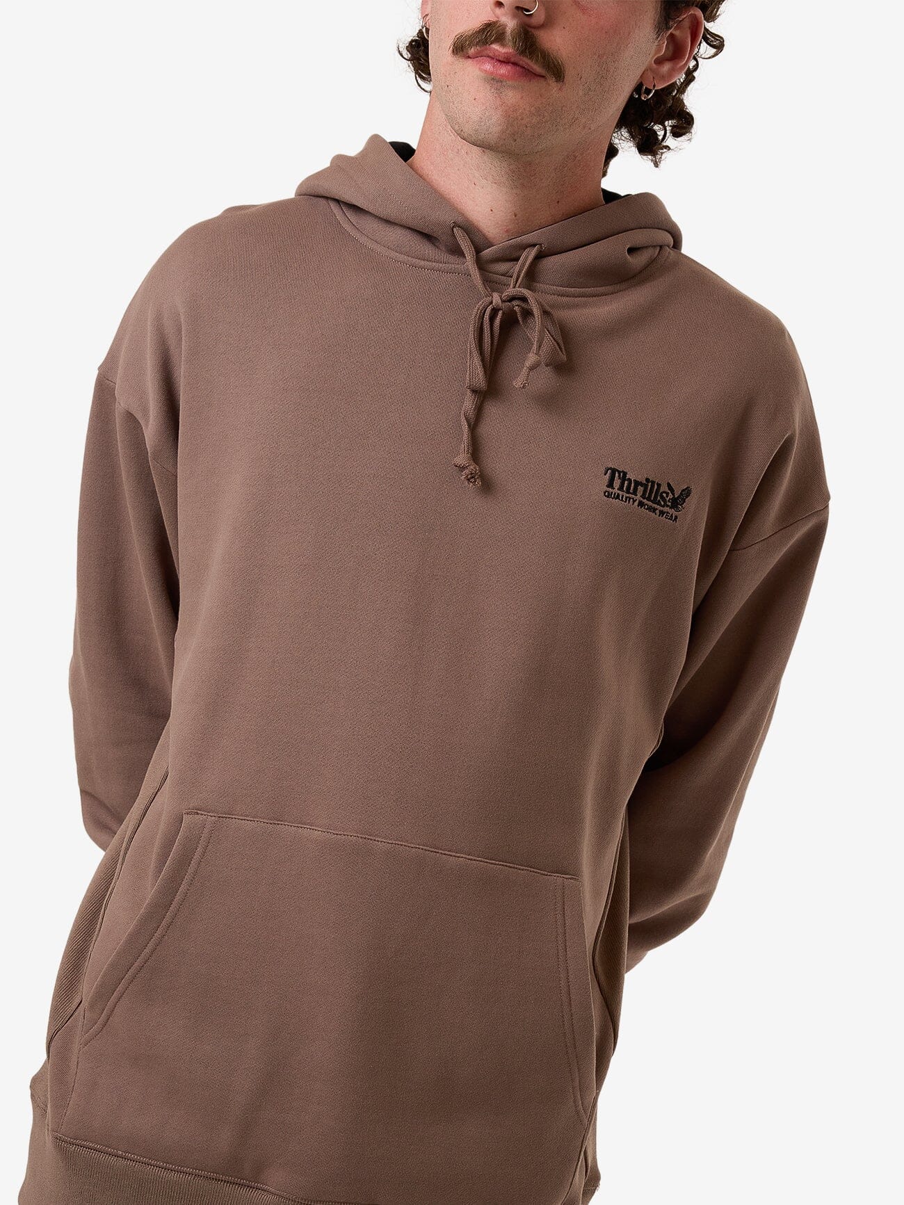 Thrills Union Slouch Pull On Hood - Falcon XS
