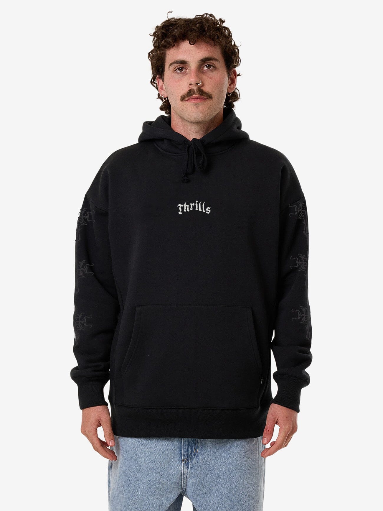 Filter Cropped Slouch Pull On Hood - Faded Black