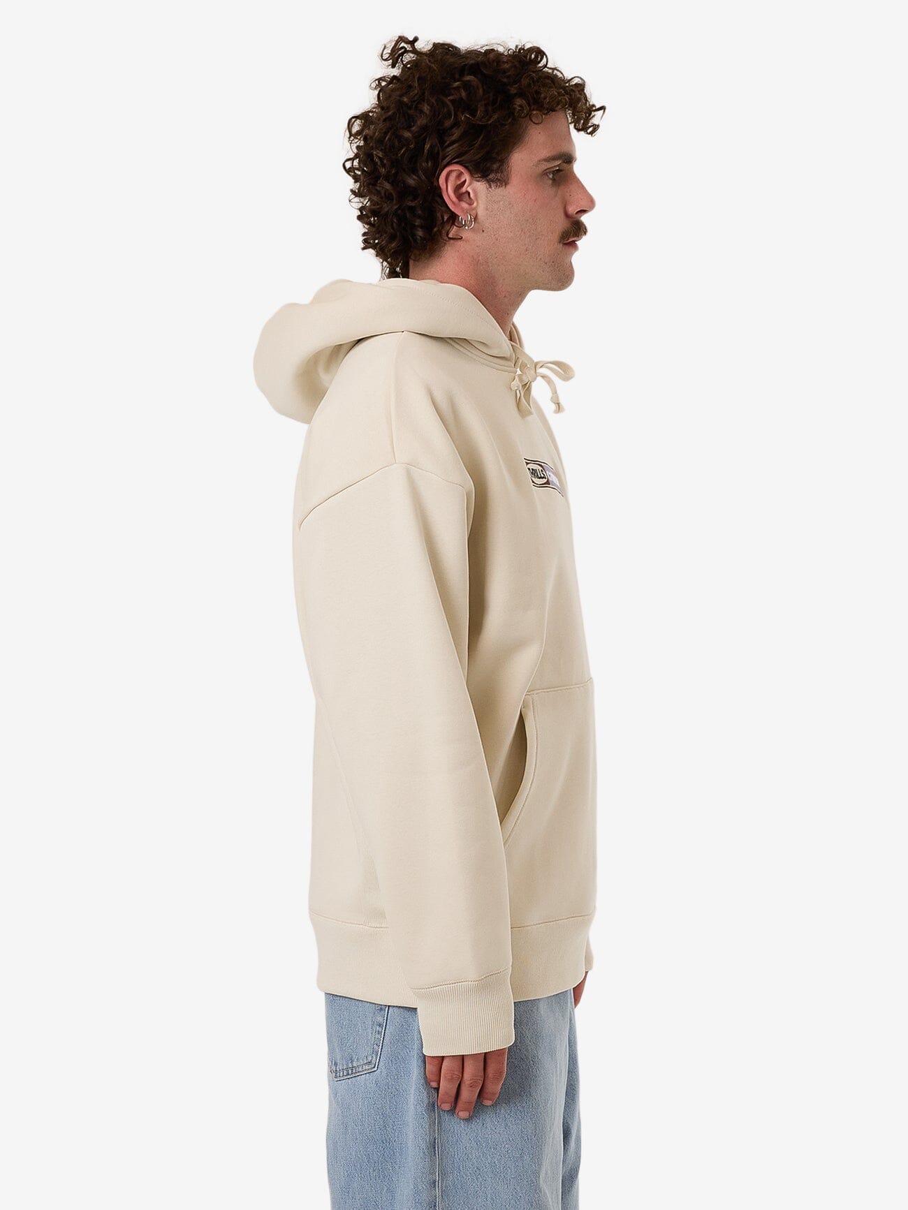 Locked In Slouch Pull On Hood - Heritage White XS