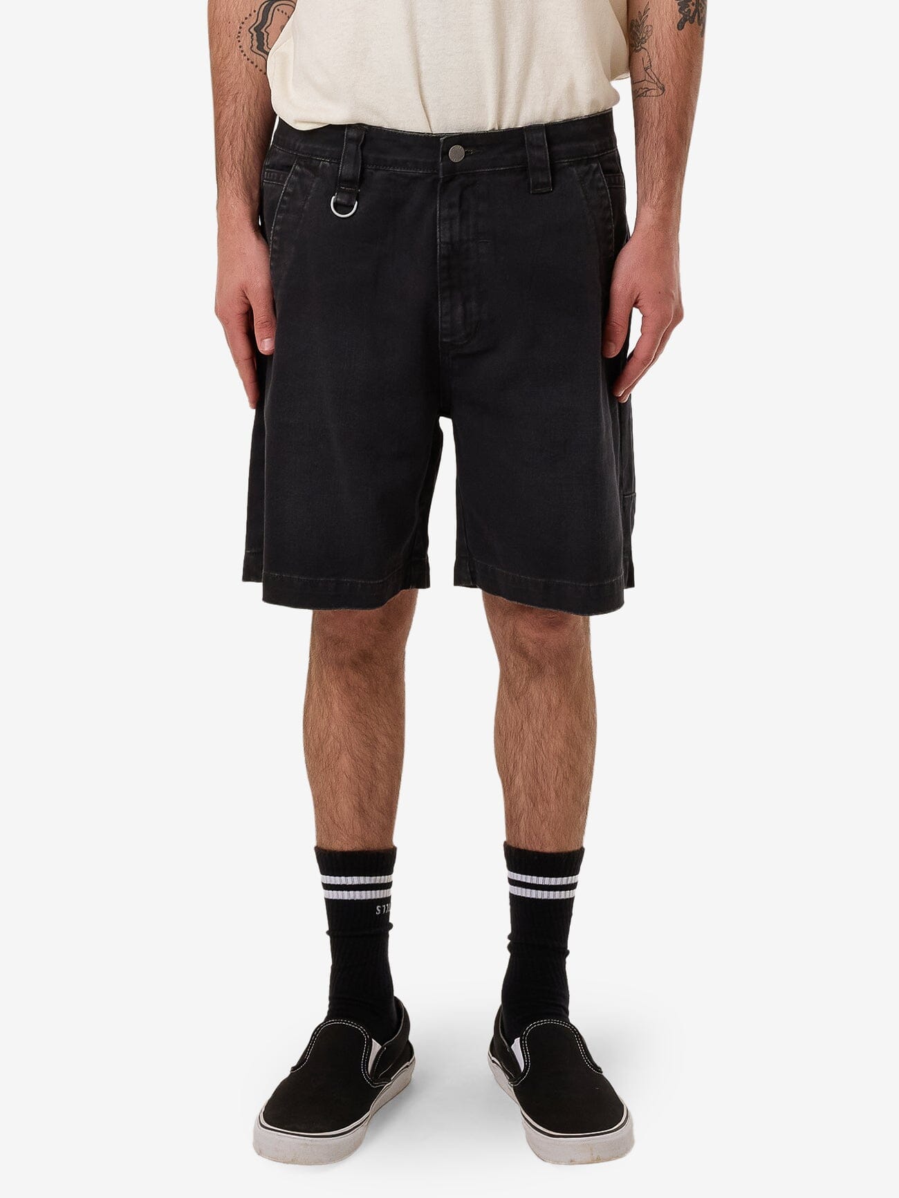 Thrills Union Slacker Work Short - Dark Charcoal 28