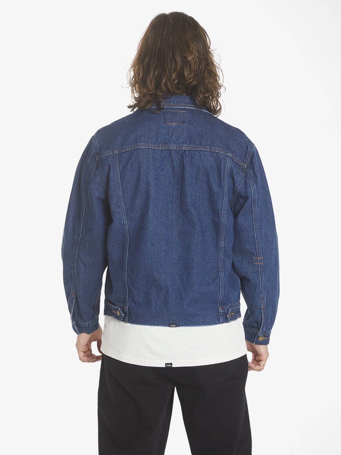 Oversized Wanderer Denim Jacket - Double Indigo Rinse XS