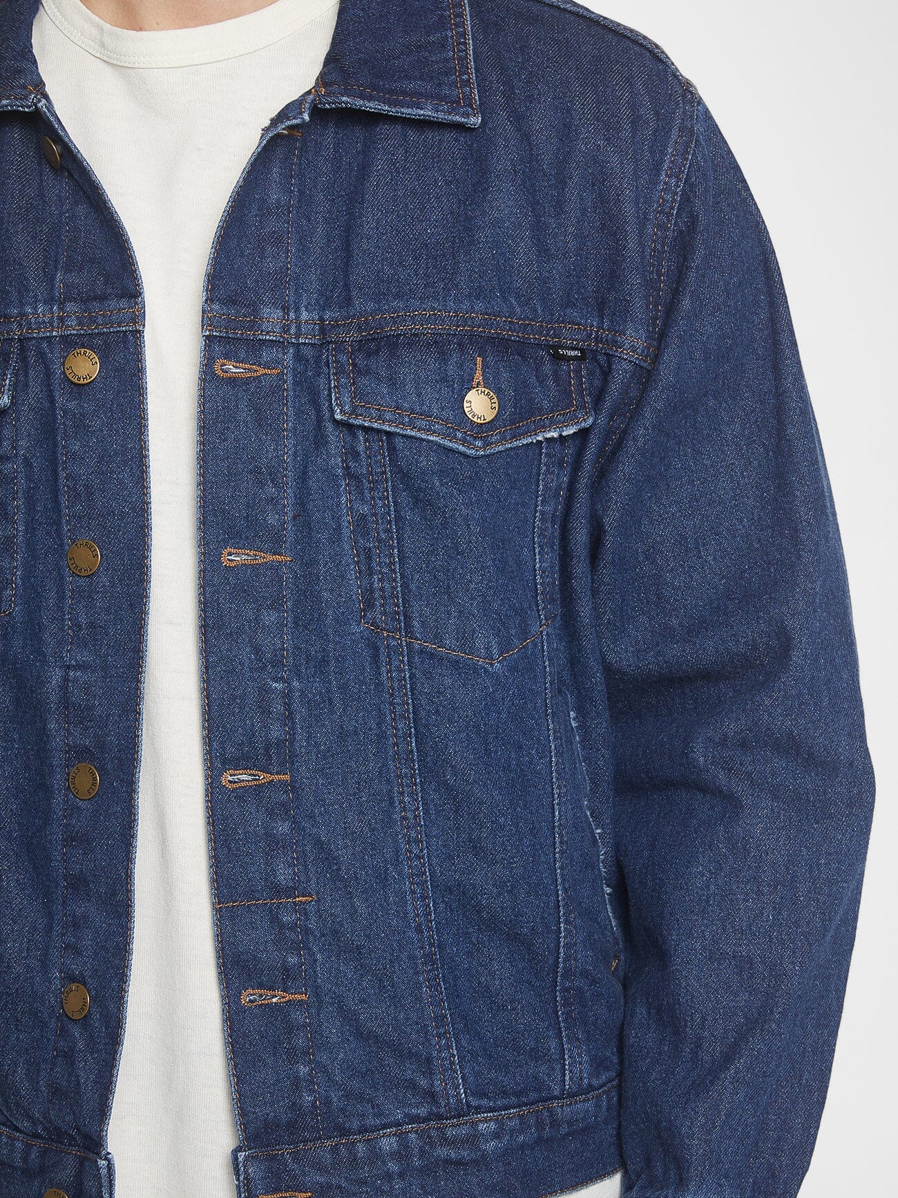 Oversized Wanderer Denim Jacket - Double Indigo Rinse XS