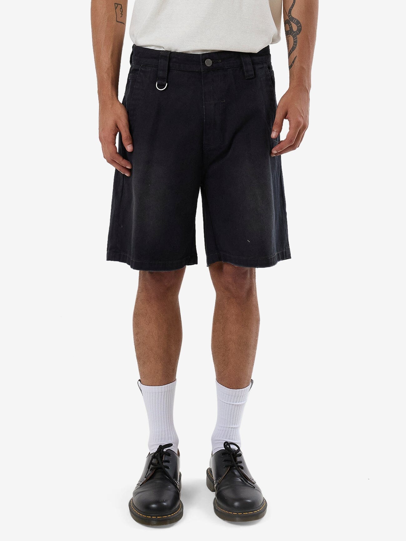 Thrills Union Slacker Work Short - Washed Black