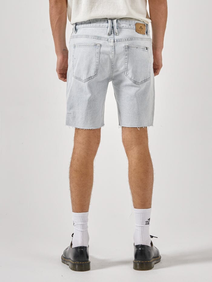 Destroyed Bones Denim Short - Faded Dust Blue