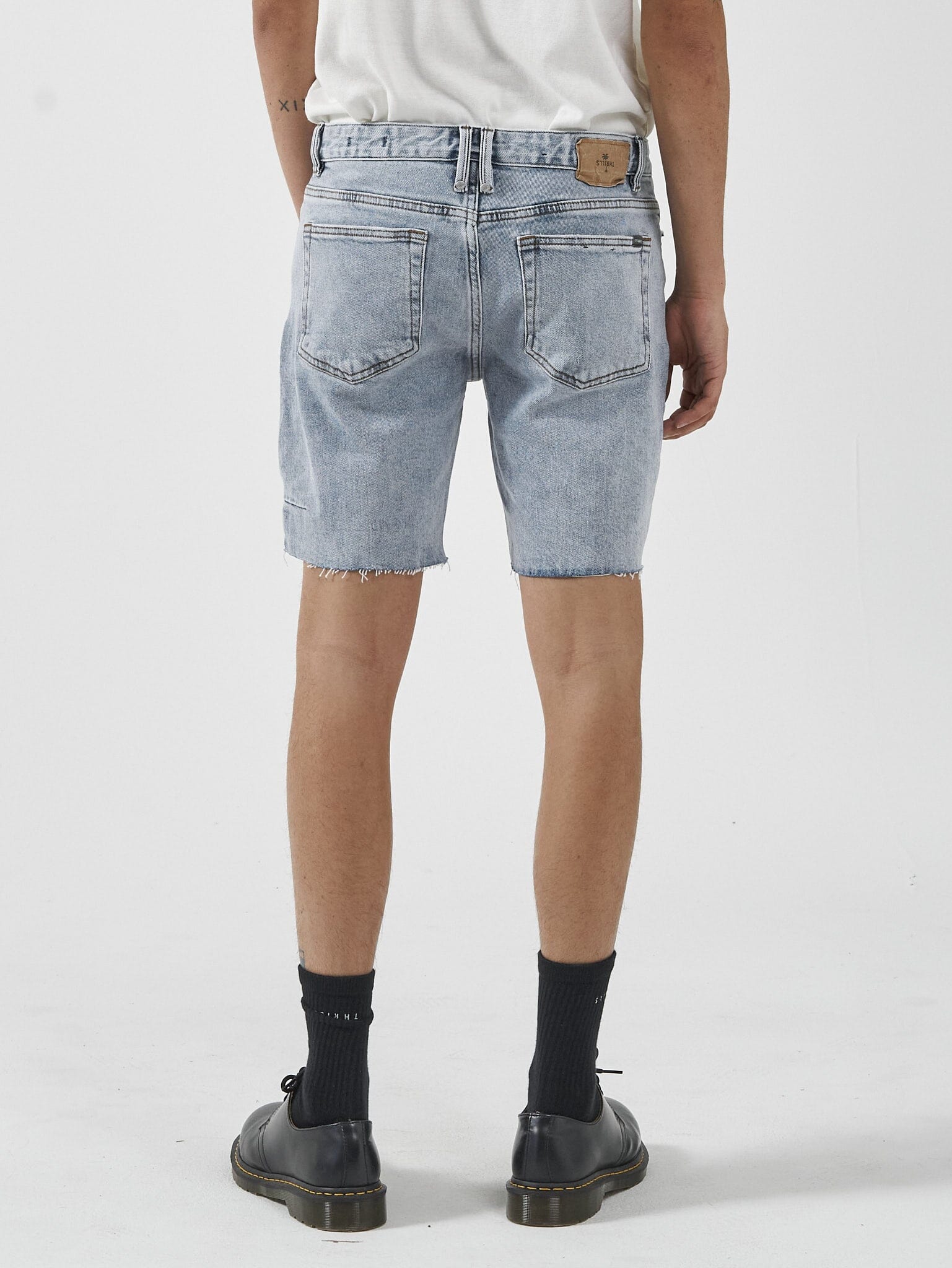 Destroyed Bones Denim Short - Garage Blue