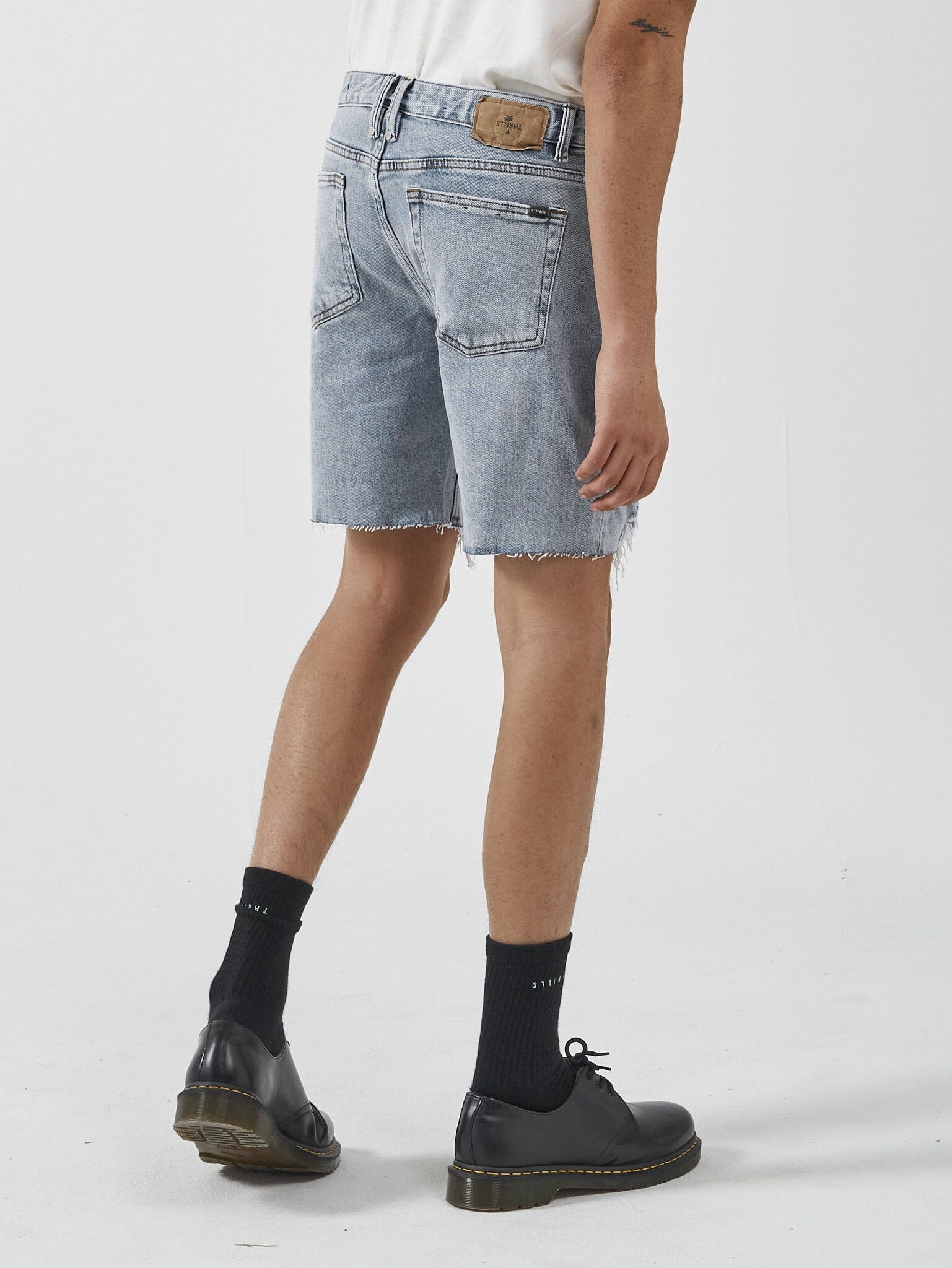 Destroyed Bones Denim Short - Garage Blue