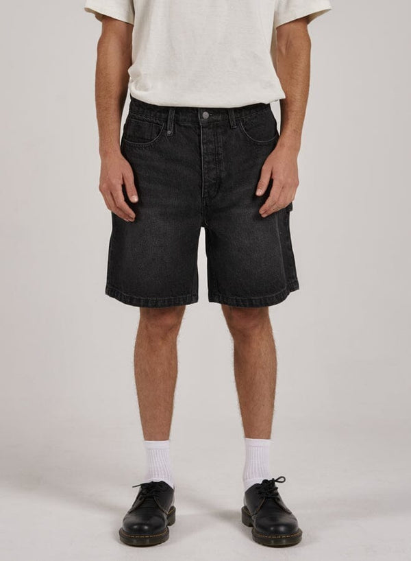 Slacker Denim Short - Smoke Black
