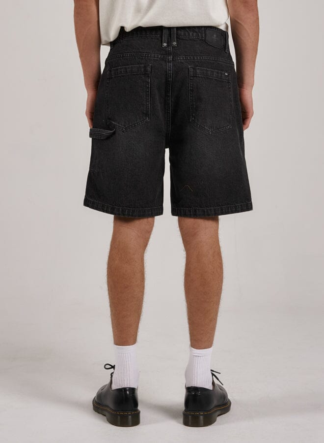 Slacker Denim Short - Smoke Black