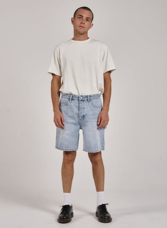 Slacker Denim Short - Ash Blue