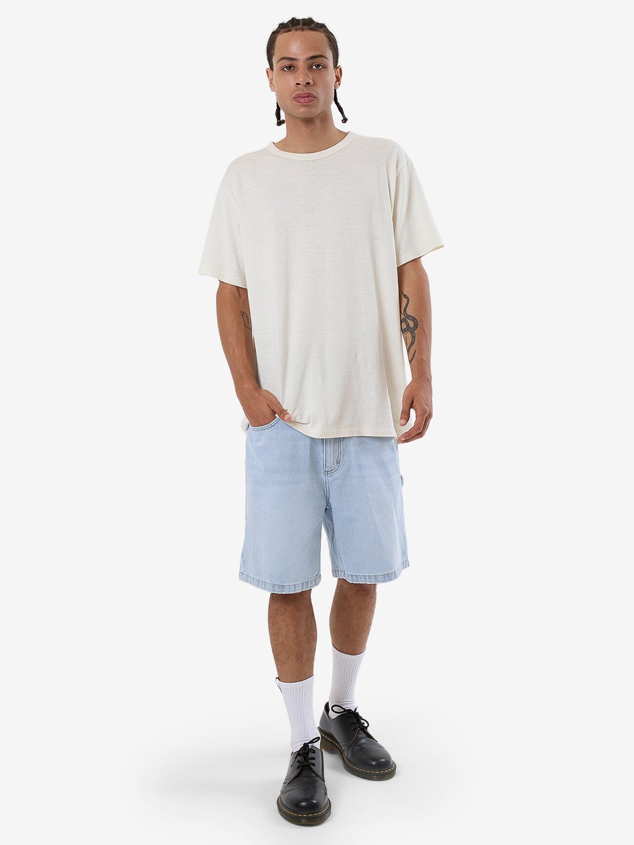 Slacker Denim Short - Light Ash Blue