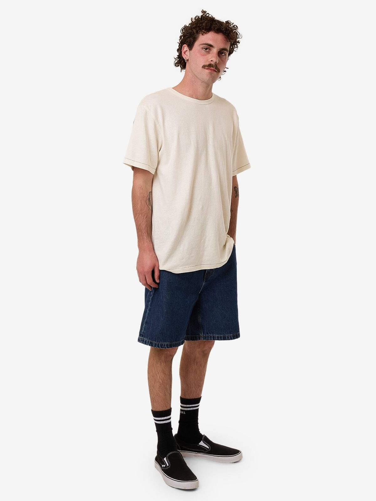 Slacker Denim Short in Blue | Thrills Co. USA