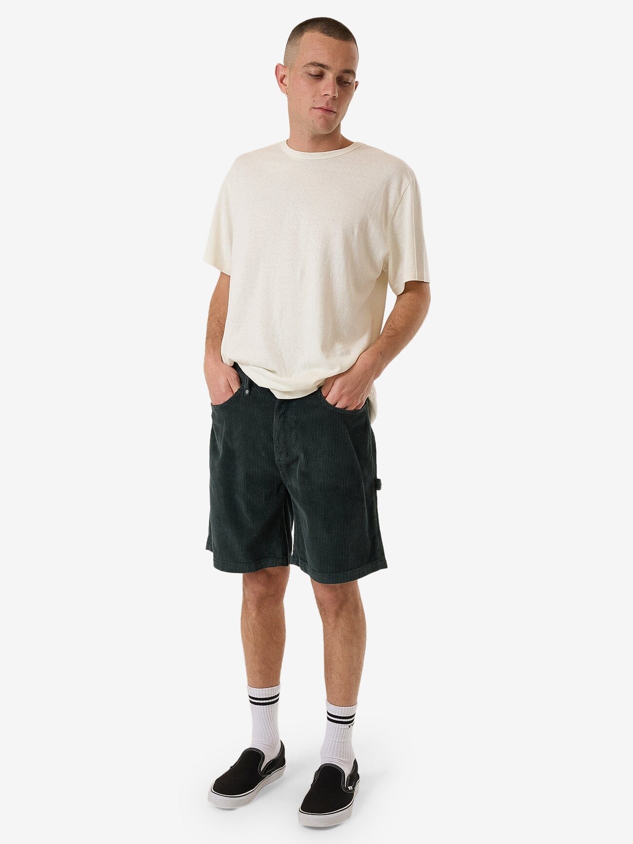 Slacker Cord Short - Dark Jade