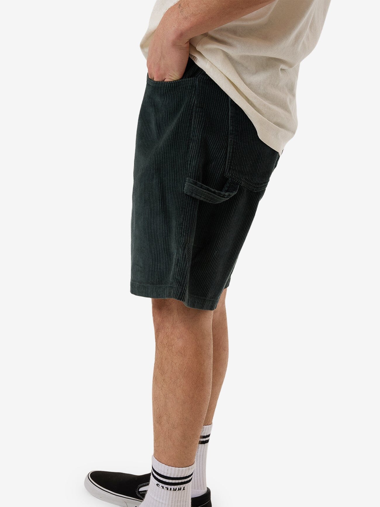 Slacker Cord Short - Dark Jade