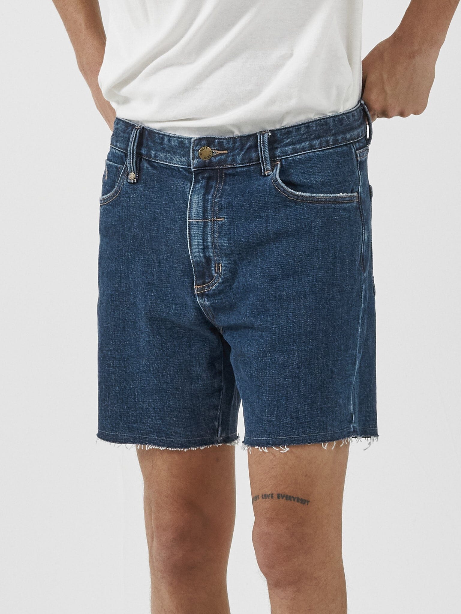 Mandude Denim Short - Dark Rinse Blue