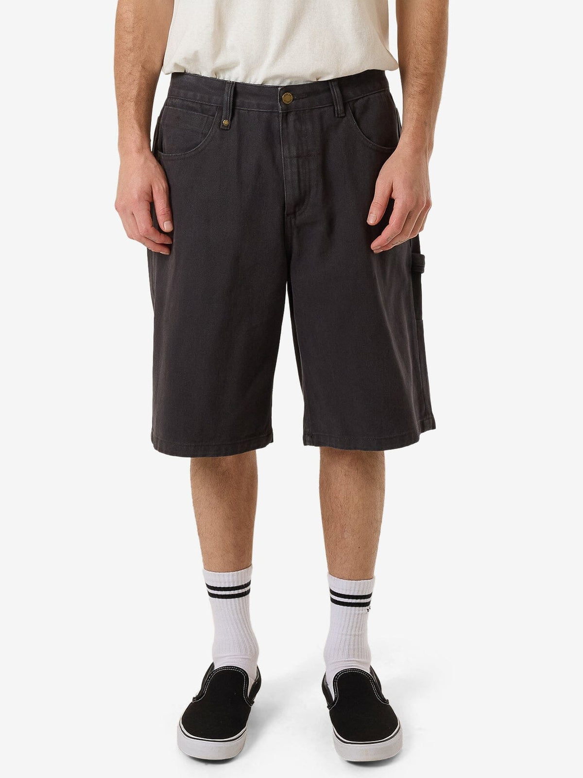 Big Slacker Denim Short - Ebony | Thrills Co. | Thrills Co. USA