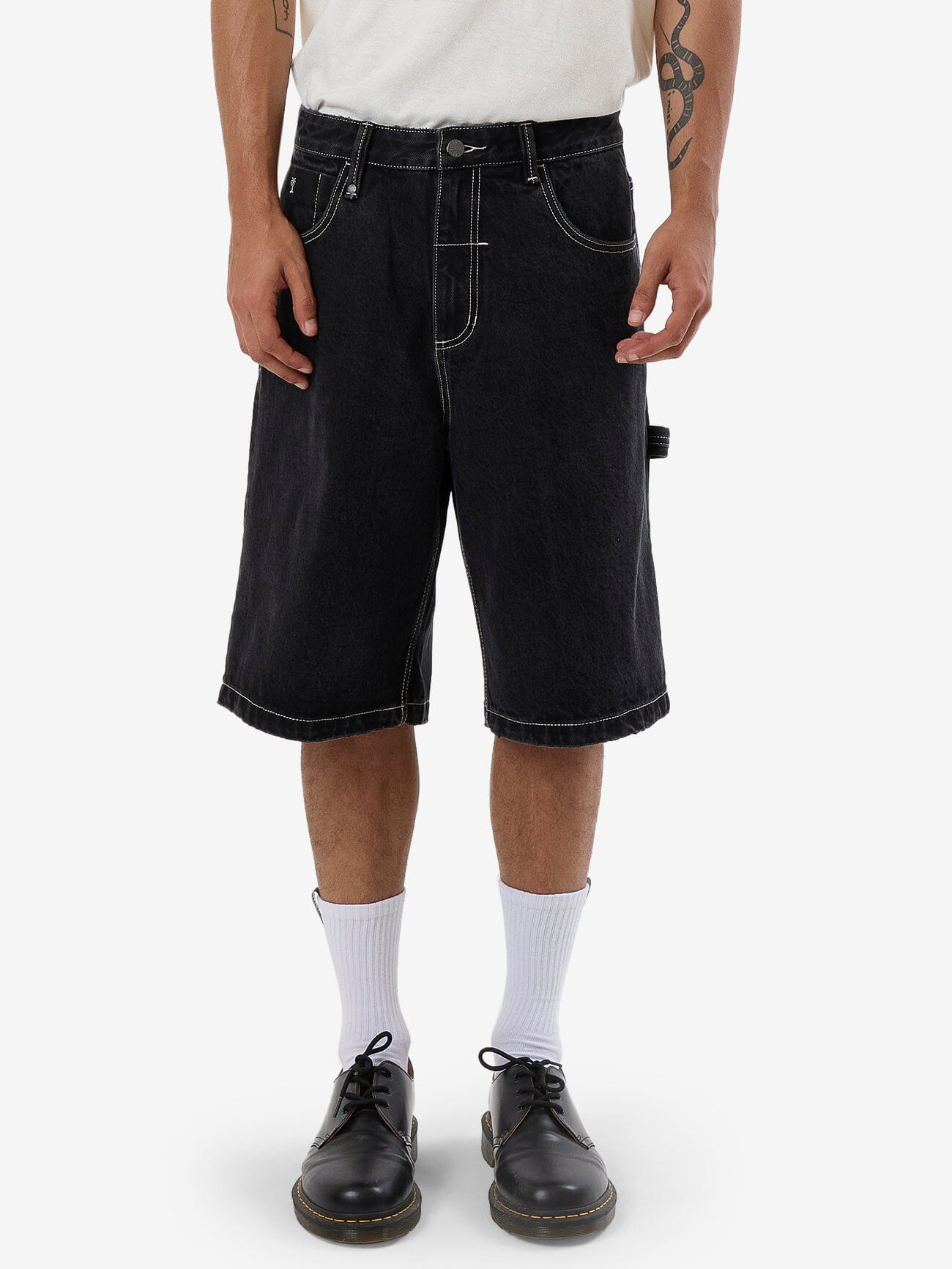 Big Slacker Denim Short - Aged Black 28