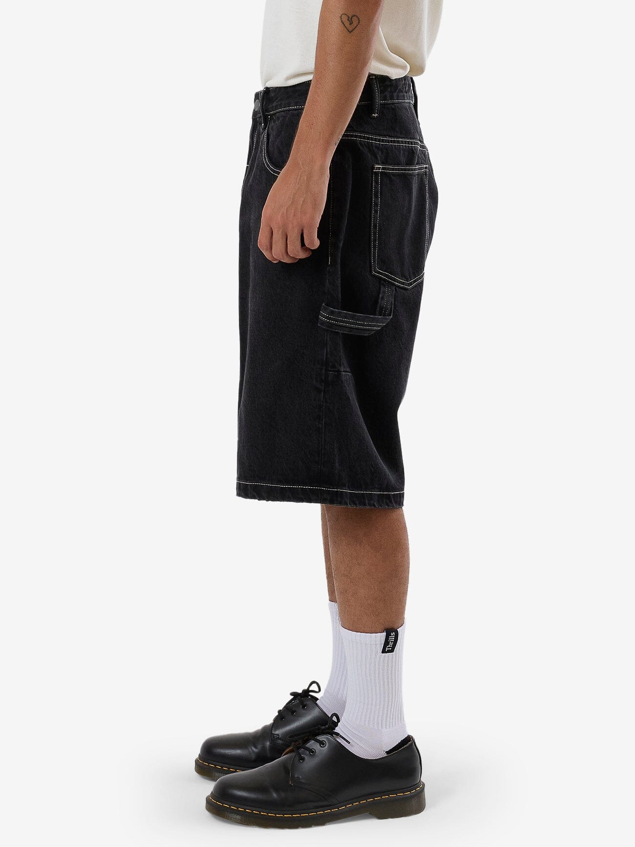 Big Slacker Denim Short - Aged Black 28