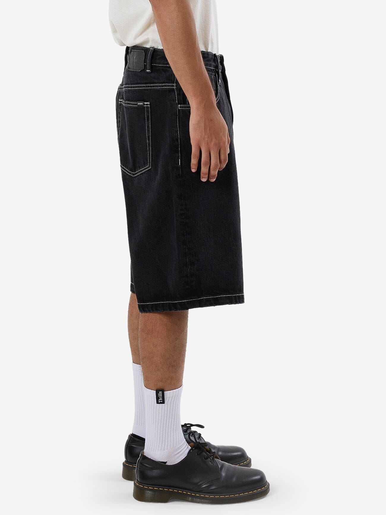 Big Slacker Denim Short - Aged Black