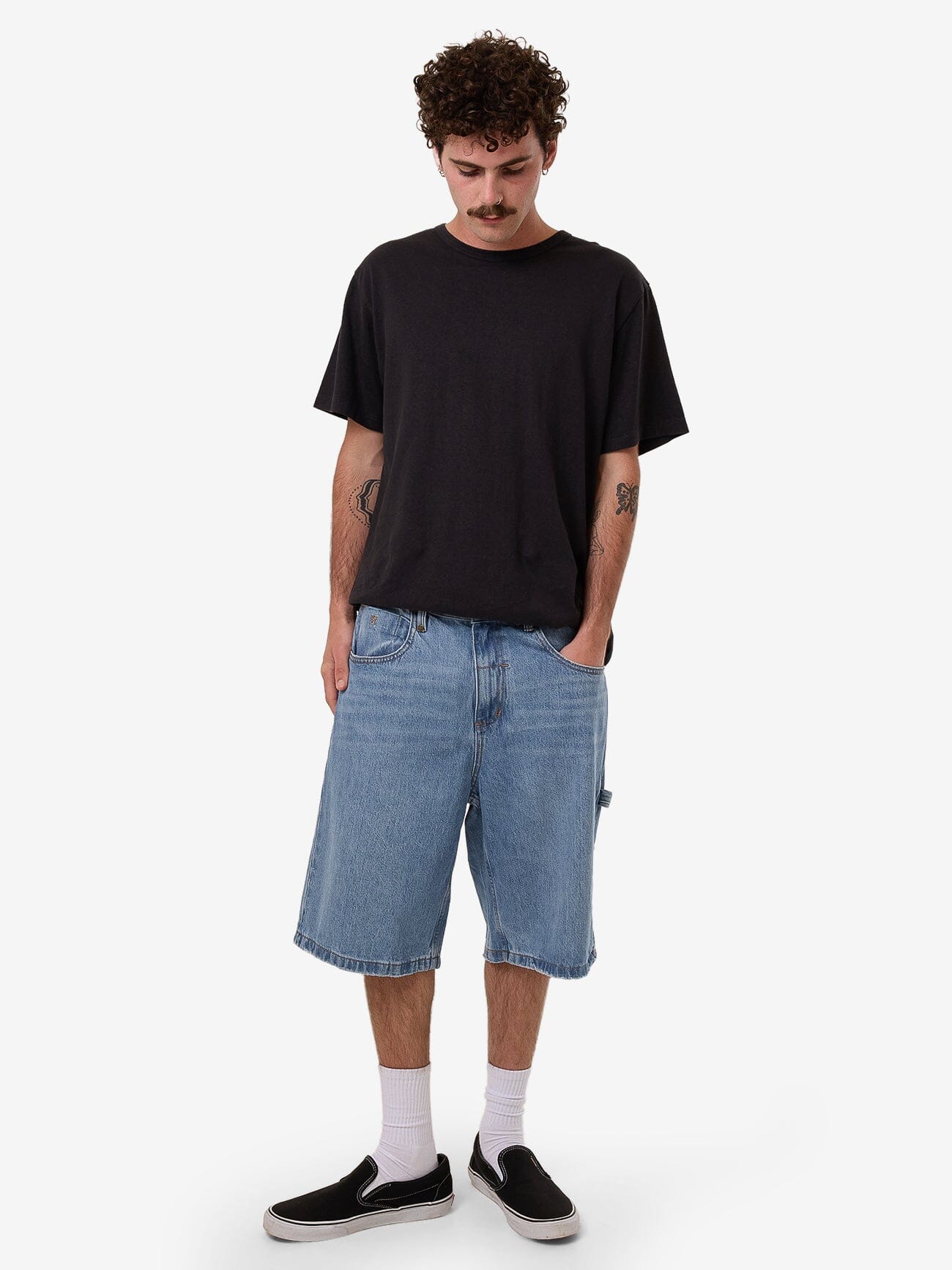 Big Slacker Denim Short - Dark Dust Blue