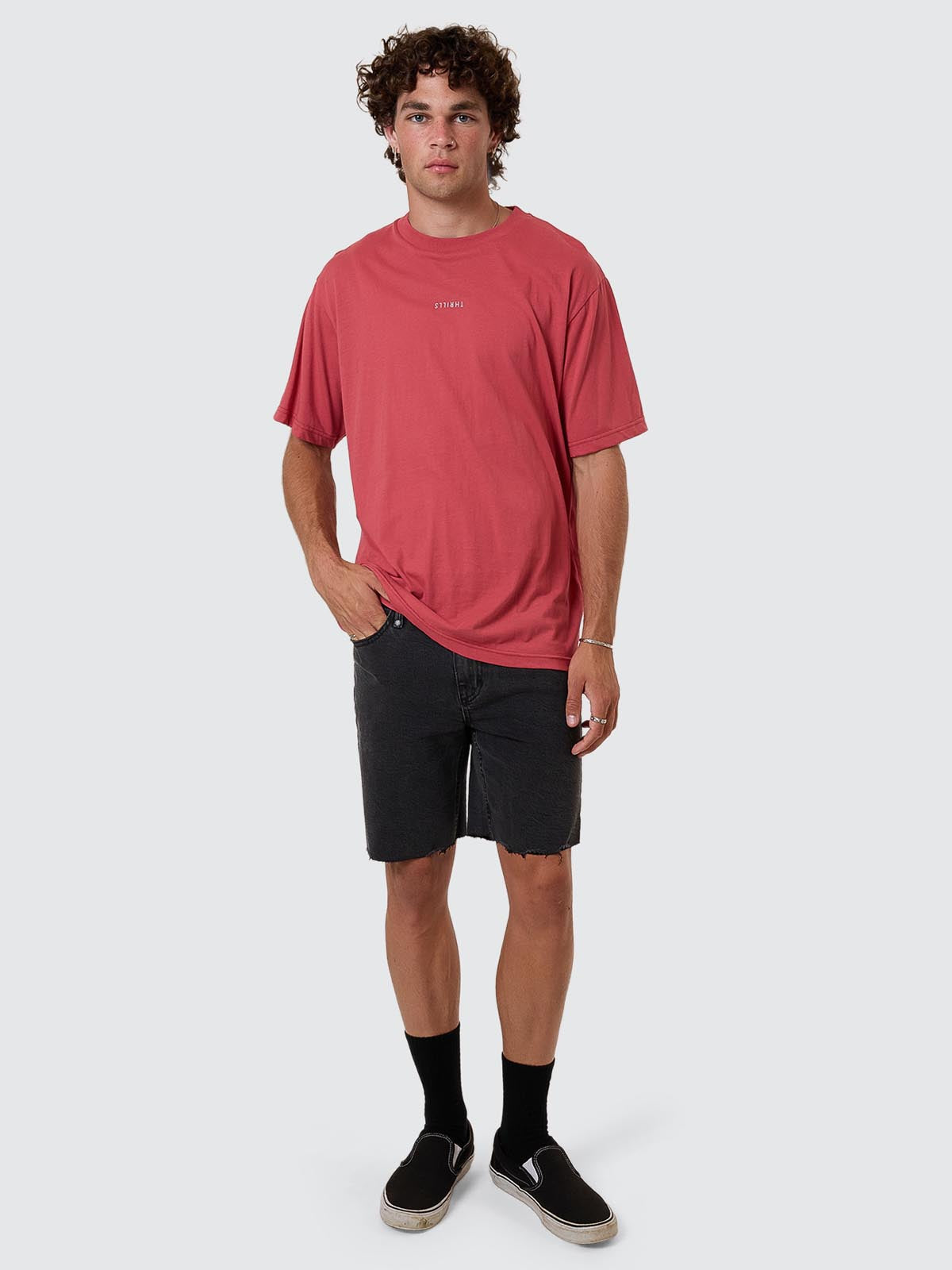 Bones Denim Short - Ash Black 26