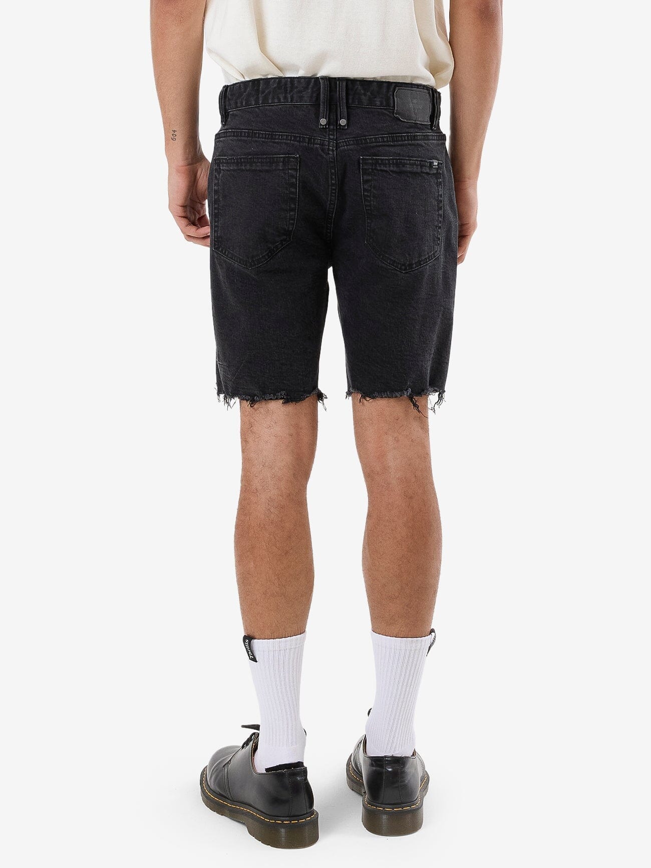 Bones Denim Short - Aged Black