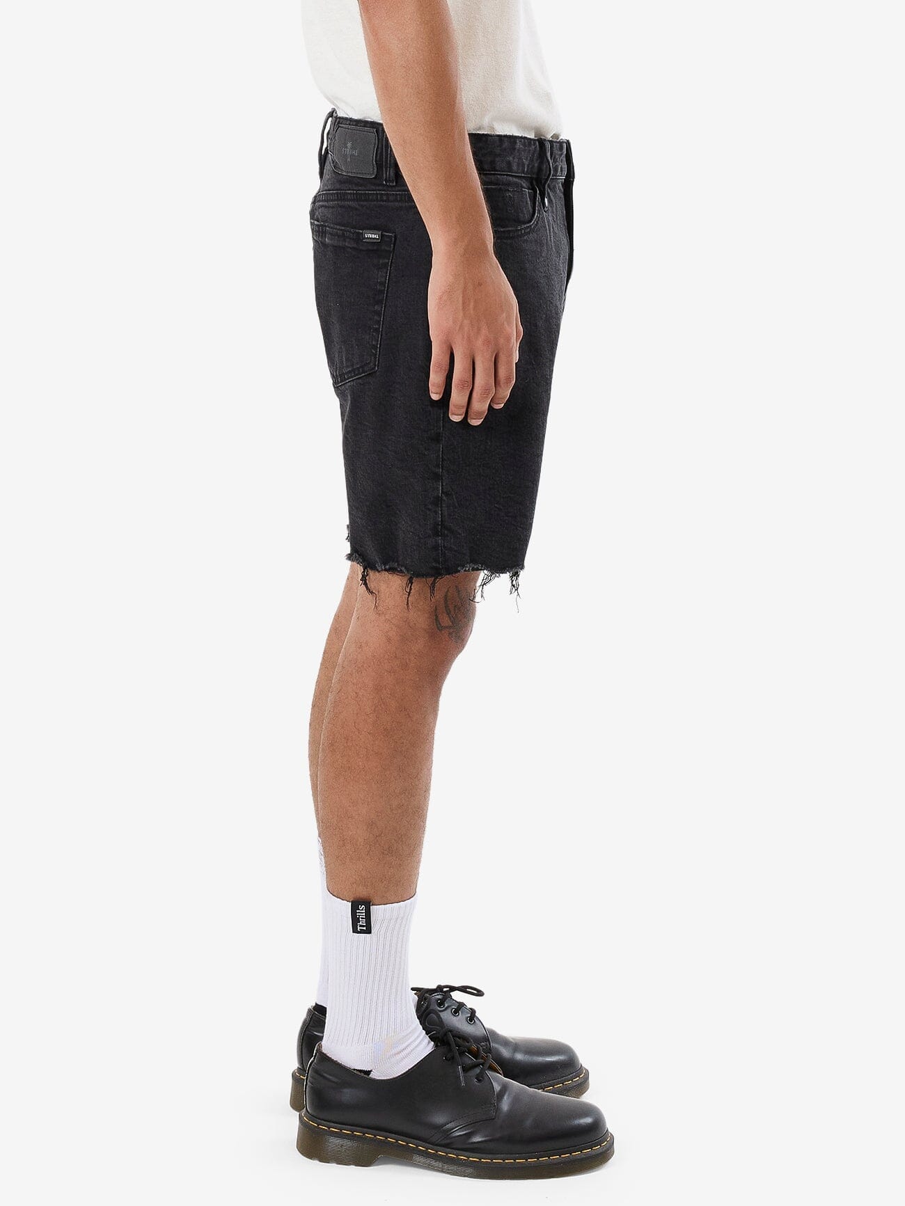 Bones Denim Short - Aged Black