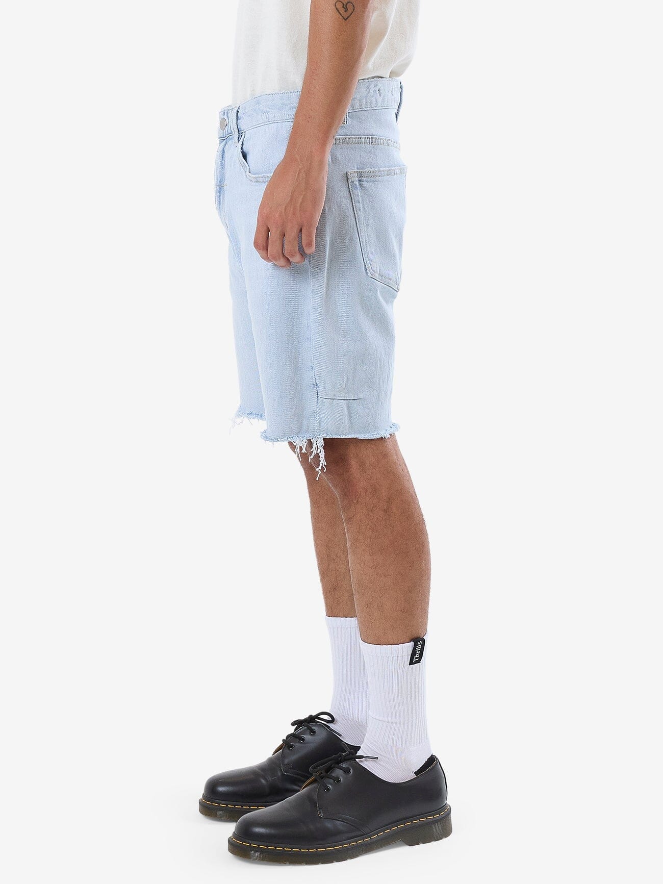 Bones Denim Short - Light Ash Blue