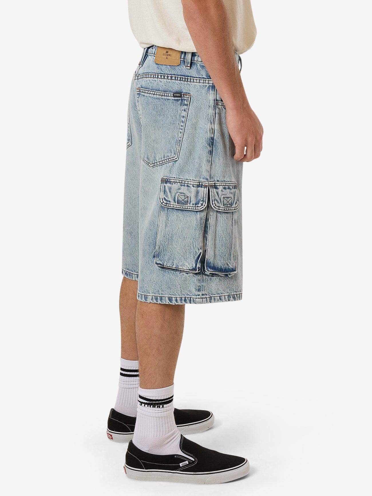 Big Slacker Denim Cargo Short - Tainted Blue 26