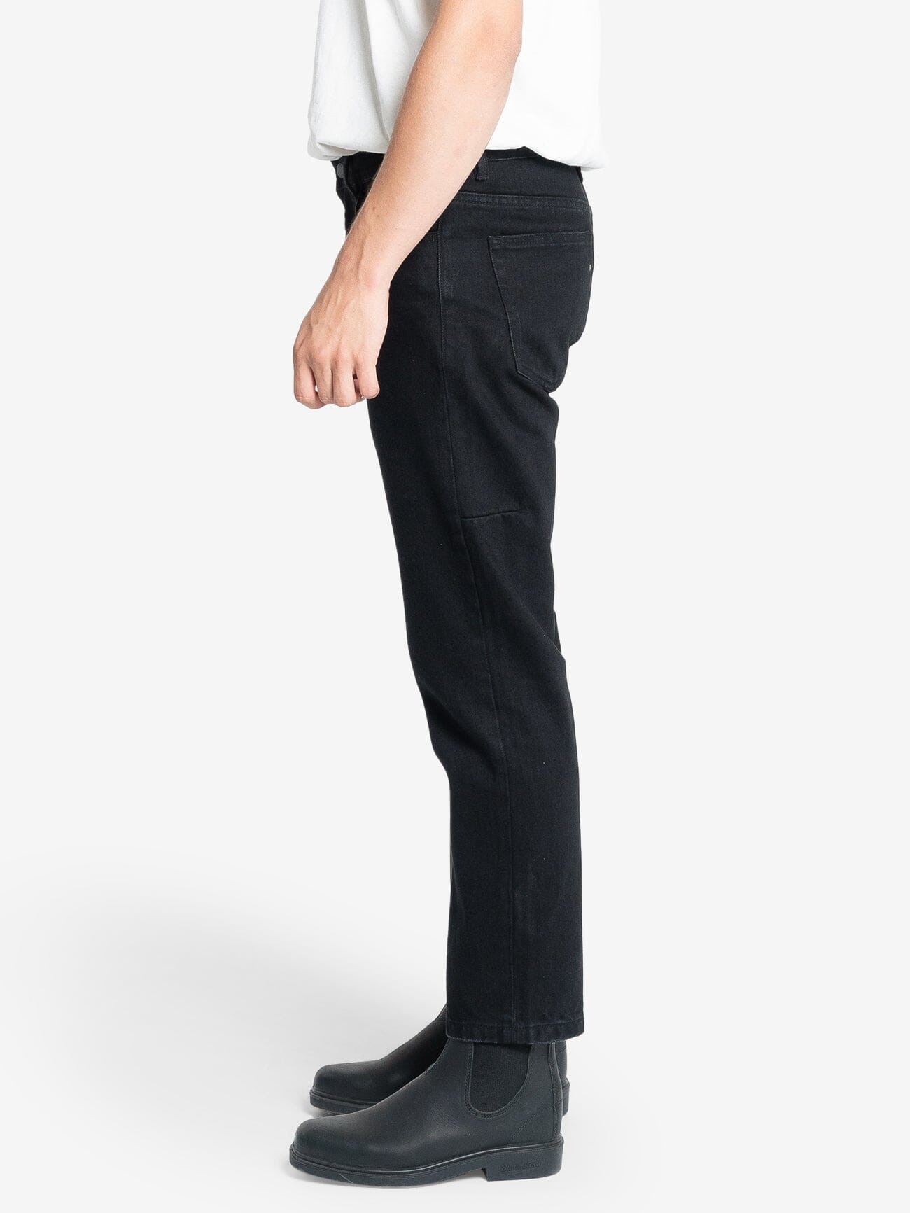 Chopped Denim Jean - Black Rinse 28